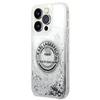 Apple iPhone 14 Pro Max Karl Lagerfeld dėklas Liquid Glitter RSG sidabrinės spalvos