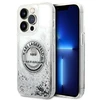 Apple iPhone 14 Pro Max Karl Lagerfeld dėklas Liquid Glitter RSG sidabrinės spalvos