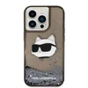 Apple iPhone 14 Pro Max Karl Lagerfeld dėklas Glitter Choupette Patch (KLHCP14XLNCHCK) juodos spalvos