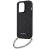 Karl Lagerfeld dėklas, skirtas iPhone 14 Pro Max 6,7 KLHCP14XSACKLHPK juodos spalvos kietas dėklas , skirtas Saffiano Mono Chain