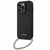 Karl Lagerfeld dėklas, skirtas iPhone 14 Pro Max 6,7 KLHCP14XSACKLHPK juodos spalvos kietas dėklas , skirtas Saffiano Mono Chain