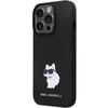 Dėklas Karl Lagerfeld KLHCP14XSMHCNPK IPHONE 14 PRO MAX 6.7 "Juodas/Juodas HARDCASE SILICONE C METAL PIN