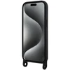 Apple iPhone 15 Karl Lagerfeld dėklas Crossbody silikoninis Choupette (KLHCP15SSCBSCNK) juodos spalvos