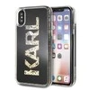 Dėklas Karl Lagerfeld Karl Logo Glitter iPhone X/Xs Case - Juodas