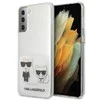 Samsung Galaxy S21 Plus Karl Lagerfeld dėklas Karl &amp; Choupette (KLHCS21MCKTR) skaidrus