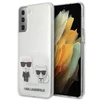 Samsung Galaxy S21 Plus Karl Lagerfeld dėklas Karl &amp; Choupette (KLHCS21MCKTR) skaidrus