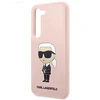 Karl Lagerfeld KLHCS23MSNIKBCP S23+ S916 kietas dėklas rožinės spalvos Silicone Ikonik
