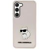 Samsung Galaxy S23 Karl Lagerfeld dėklas Ikonik Choupette (KLHCS23SHNCHTCP) rožinės spalvos
