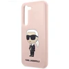 Karl Lagerfeld KLHCS23SSNIKBCP S23 S911kietas dėklas rožinės spalvos Silicone Ikonik