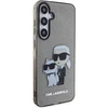 Samsung Galaxy S24 Plus Karl Lagerfeld dėklas Glitter Karl&amp;Choupette (KLHCS24MHNKCTGK) juodos spalvos