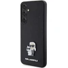 Samsung Galaxy S24 Plus Karl Lagerfeld dėklas Saffiano Karl & Choupette Metal Pin (KLHCS24MPSAKCMPK) juodos spalvos