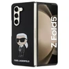 Dėklas Karl Lagerfeld KLHCZFD5SNIKBCK WITH FOLD5 HARDCASE Juodas/Juodas SILICONE ICONIK