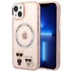 Karl Lagerfeld Karl&amp;Choupette Aliuminio MagSafe - dėklas skirtas Apple iPhone 14 Plus Rožinė