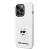 Karl Lagerfeld KLHMP14XSNCHBCH iPhone 14 Pro Max 6,7" kietas dėklas baltas Silicone Choupette MagSafe