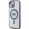 Apple iPhone 15 Karl Lagerfeld Hardcase IML Karl`s Head MagSafe (KLHMP15SHKHNOTK) dėklas telefonui skaidrus