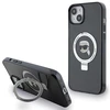 Apple iPhone 15 Karl Lagerfeld dėklas Ring Stand Karl Head MagSafe (KLHMP15SHMRSKHK) juodos spalvos