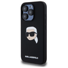 Karl Lagerfeld KLHMP15XSKHPPLK Apple iPhone 15 Pro Max 6.7" dėklas telefonui juodos spalvos silikoninis Karl Head Print MagSafe