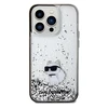 Karl Lagerfeld Liquid Glitter Choupette - dėklas skirtas Apple iPhone 14 Pro Max Transparent