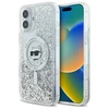 Karl Lagerfeld Liquid Glitter Choupette Head MagSafe Apple iPhone 16 - dėklas telefonui skaidrus