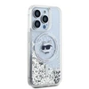 Karl Lagerfeld Liquid Glitter Choupette Head MagSafe Apple iPhone 14 Pro - dėklas telefonui skaidrus