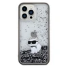 Apple iPhone 13 Pro Max Karl Lagerfeld dėklas Liquid Glitter Choupette (KLHCP13XLKCNSK) skaidrus