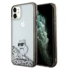 Apple iPhone 11 / XR Karl Lagerfeld dėklas Liquid Glitter Choupette (KLHCN61LKCNSK) skaidrus