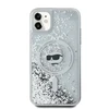 Karl Lagerfeld Liquid Glitter Choupette Head MagSafe Apple iPhone 11 / Xr - dėklas telefonui skaidrus