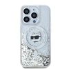 Karl Lagerfeld Liquid Glitter Choupette Head MagSafe Apple iPhone 13 Pro Max - dėklas telefonui skaidrus