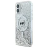 Karl Lagerfeld Liquid Glitter Choupette Head MagSafe Apple iPhone 16 - dėklas telefonui skaidrus