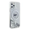 Karl Lagerfeld KLHMP12MLGCHSGH Apple iPhone12/12 Pro 6.1″ kietas dėklas skaidrus Liquid Glitter Choupette He