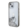 Apple iPhone 15 Karl Lagerfeld Hardcase Liquid Glitter Choupette (KLHCP15SLKCNSK) dėklas telefonui skaidrus