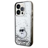 Karl Lagerfeld Liquid Glitter Choupette - dėklas skirtas Apple iPhone 14 Pro Max Transparent
