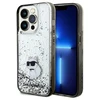 Karl Lagerfeld Liquid Glitter Choupette - dėklas skirtas Apple iPhone 14 Pro Max Transparent