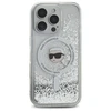 Karl Lagerfeld Liquid Glitter Karl Head MagSafe Apple iPhone 16 Pro - dėklas telefonui skaidrus