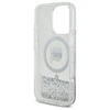 Karl Lagerfeld KLHMP16LLGKISGH Apple iPhone16 Pro 6.3″ kietas dėklas skaidrus Liquid Glitter Karl Head Magsa