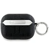Apple AirPods Pro 2 Karl Lagerfeld Cover Monogram Choupette Head ausinių dėklas juodos spalvos