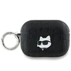 Apple AirPods Pro 2 Karl Lagerfeld Cover Monogram Choupette Head ausinių dėklas juodos spalvos