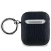 Apple AirPods Karl Lagerfeld Cover Monogram Choupette Head ausinių dėklas juodos spalvos