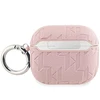 Apple AirPods 3 Karl Lagerfeld Cover Monogram Choupette Head ausinių dėklas rožinės spalvos