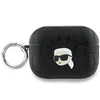 Apple AirPods Pro 2 Karl Lagerfeld Cover Monogram Karl Head ausinių dėklas juodos spalvos