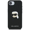 Dėklas Karl Lagerfeld Monogram Karl Head Pin iPhone 16e Case - Juodas