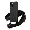 Dėklas Karl Lagerfeld Monogram Plaque Logo Strap Case for iPhone 14 / 15 / 13 6.1" - Juodas