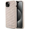Karl Lagerfeld dėklas, skirtas iPhone 15 Plus 6,7 rožinės spalvos KLHCP15MPQKPMP HC QUILTED K PATTERN