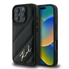 Karl Lagerfeld Quilted Signature Apple iPhone 16 Pro Max - dėklas telefonui juodos spalvos