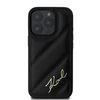 Karl Lagerfeld Quilted Signature Apple iPhone 16 Pro Max - dėklas telefonui juodos spalvos