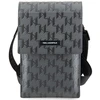 Karl Lagerfeld Saffiano Mongram Plaque - Išmanusis telefonas and accessory bag (Sidabrinis)