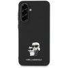 Originalus Dėklas Karl Lagerfeld Saffiano w/ K&C Metal Logo skirtas Samsung Galaxy A36 juodos spalvos