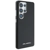 Karl Lagerfeld Saffiano Full Wrapped Elongated Metal Logo MagSafe Samsung Galaxy S25 Ultra dėklas telefonui juodos spalvos