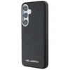 Karl Lagerfeld Saffiano Full Wrapped Elongated Metal Logo MagSafe Samsung Galaxy S25 Plus dėklas telefonui juodos spalvos