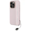 Apple iPhone 15 Pro Max Karl Lagerfeld dėklas Saffiano Rhinestones & Charm (KLHCP15XPSAKDGCP) rožinės spalvos